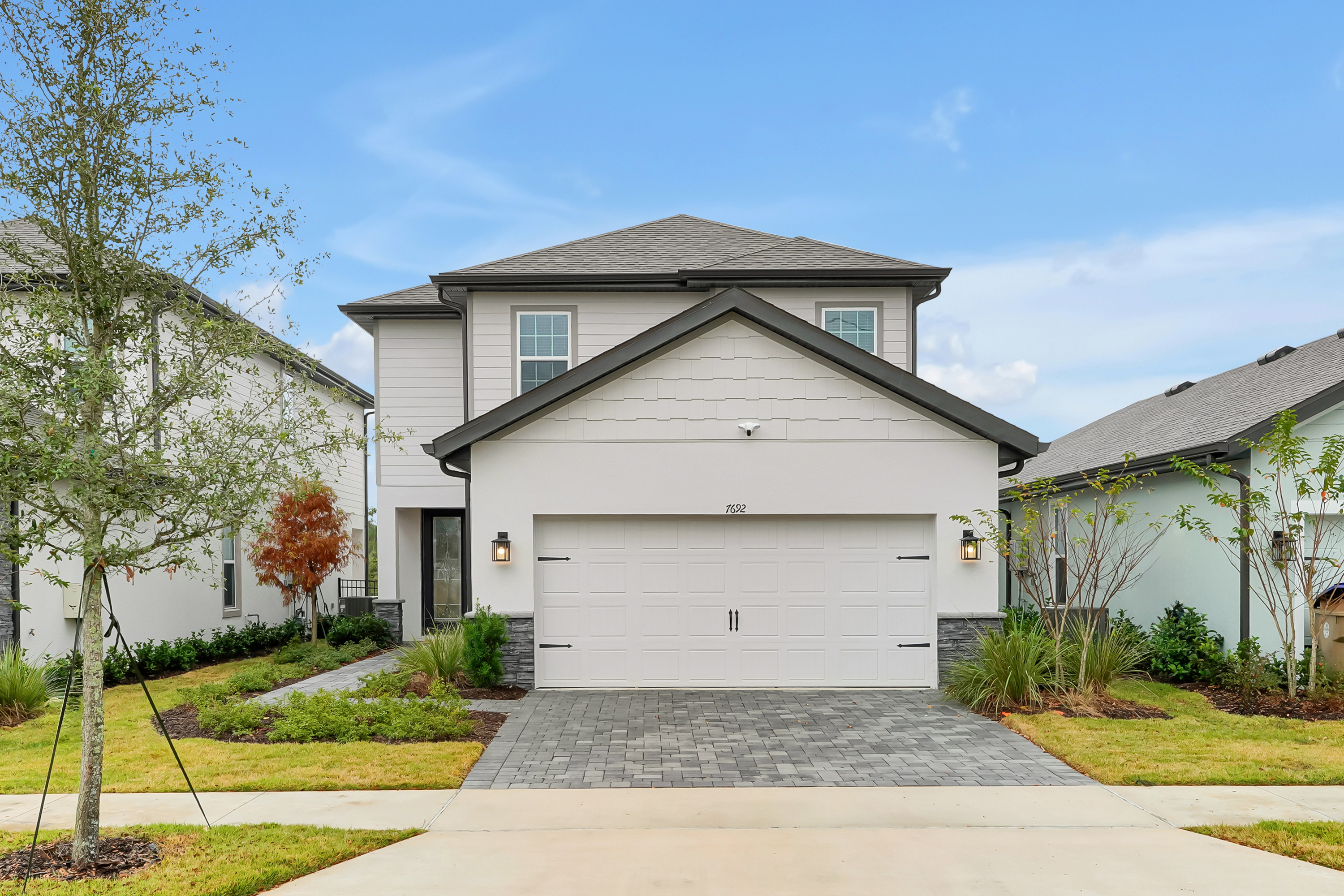 Living room and kitchen view