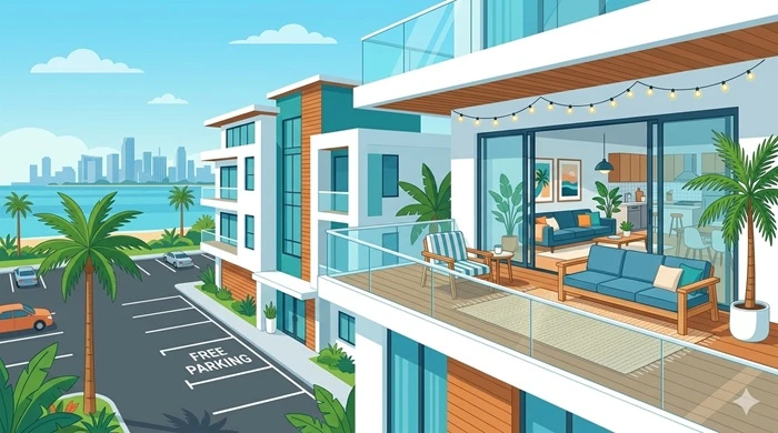 Miami Airbnb With Free Parking and a Balcony